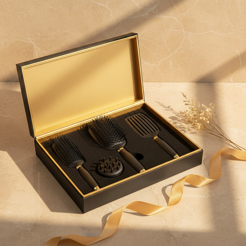 Coffret CHAARNA de brosses et masseurs capillaires